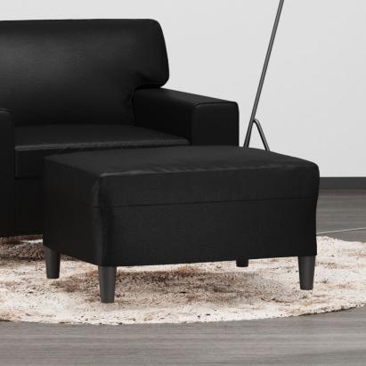 Taburet, negru, 70x55x41 cm, piele ecologică GartenMobel Dekor