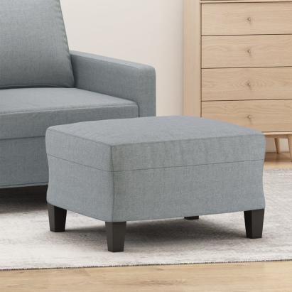 Taburet, gri deschis, 60x50x41 cm, material textil GartenMobel Dekor