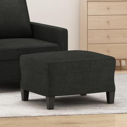 Taburet, negru, 60x50x41 cm, material textil GartenMobel Dekor