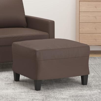 Taburet, maro, 60x50x41 cm, piele ecologică GartenMobel Dekor