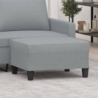 Taburet, gri deschis, 70x55x41 cm, material textil GartenMobel Dekor