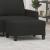 Taburet, negru, 70x55x41 cm, material textil GartenMobel Dekor