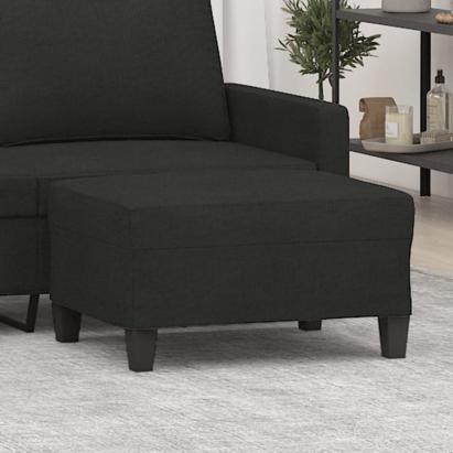 Taburet, negru, 70x55x41 cm, material textil GartenMobel Dekor