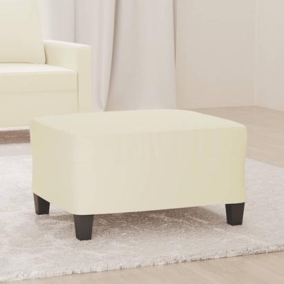 Taburet, crem, 70x55x41 cm, piele ecologică GartenMobel Dekor