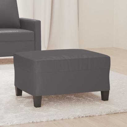 Taburet, gri, 70x55x41 cm, piele ecologică GartenMobel Dekor