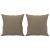Perne decorative, 2 buc., gri taupe, 40x40 cm, material textil GartenMobel Dekor