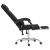 Fotoliu de birou rabatabil cu masaj, negru, piele ecologică GartenMobel Dekor