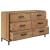 Servantă, maro, 110x35x70 cm, lemn masiv de pin reciclat GartenMobel Dekor