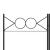 Paravan de cameră cu 6 panouri, alb, 240x220 cm, textil GartenMobel Dekor