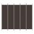 Paravan de cameră cu 5 panouri maro 250x220 cm material textil GartenMobel Dekor