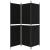 Paravan de cameră cu 3 panouri, negru, 150 x 180 cm, textil GartenMobel Dekor