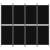 Paravan de cameră cu 4 panouri, negru, 200 x 180 cm, textil GartenMobel Dekor