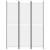 Paravan de cameră cu 3 panouri, alb, 150x200 cm, textil GartenMobel Dekor