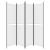 Paravan de cameră cu 4 panouri, alb, 200x200 cm, textil GartenMobel Dekor