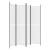 Paravan de cameră cu 4 panouri, alb, 200x200 cm, textil GartenMobel Dekor