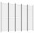 Paravan de cameră cu 5 panouri, alb, 250x200 cm, textil GartenMobel Dekor