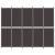Paravan de cameră cu 5 panouri maro 250x200 cm material textil GartenMobel Dekor