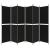 Paravan de cameră cu 6 panouri, negru, 300x200 cm, textil GartenMobel Dekor