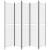 Paravan de cameră cu 5 panouri, alb, 250x220 cm, textil GartenMobel Dekor