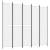Paravan de cameră cu 5 panouri, alb, 250x220 cm, textil GartenMobel Dekor
