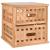 Noptiere, 2 buc., 34x34x34 cm, lemn masiv de nuc GartenMobel Dekor