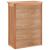 Dulap de baie montat pe perete, 42x23x60 cm, lemn masiv de nuc GartenMobel Dekor