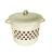 Oala emailata 10l bej cu buline cu capac Handy KitchenServ