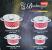Set oale de gatit inox cu capac sticla 4buc Handy KitchenServ