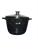 Cratita antiaderenta cu capac sticla 28cm negru Handy KitchenServ