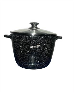 Cratita antiaderenta cu capac sticla 28cm negru Handy KitchenServ