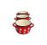 Set semioala bombat emailat cu buline 3buc. Handy KitchenServ