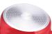 Cratita cu pereti grosi din aluminiu antiaderent cu inductie si capac de sticla 24cm 4.5L Red Line Handy KitchenServ