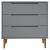 Dulap cu sertare „MOLDE”, gri, 80x40x80 cm, lemn masiv de pin GartenMobel Dekor
