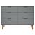 Dulap cu sertare „MOLDE”, gri, 113x40x80 cm, lemn masiv de pin GartenMobel Dekor