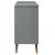 Dulap cu sertare „MOLDE”, gri, 113x40x80 cm, lemn masiv de pin GartenMobel Dekor