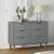 Dulap cu sertare „MOLDE”, gri, 113x40x80 cm, lemn masiv de pin GartenMobel Dekor