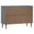 Dulap cu sertare „MOLDE”, gri, 113x40x80 cm, lemn masiv de pin GartenMobel Dekor