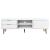 Dulap TV „MOLDE” alb, 158x40x49 cm, lemn masiv de pin GartenMobel Dekor