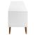 Dulap TV „MOLDE” alb, 158x40x49 cm, lemn masiv de pin GartenMobel Dekor