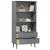 Bibliotecă „MOLDE” gri, 85x35x170,5 cm, lemn masiv de pin GartenMobel Dekor