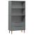 Bibliotecă „MOLDE” gri, 85x35x170,5 cm, lemn masiv de pin GartenMobel Dekor