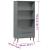 Bibliotecă „MOLDE” gri, 85x35x170,5 cm, lemn masiv de pin GartenMobel Dekor