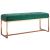 Bancă, verde închis, 110x36x45 cm, catifea GartenMobel Dekor
