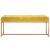 Bancă, galben muștar, 110x36x45 cm, catifea GartenMobel Dekor