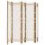 Separator de cameră pliabil cu 5 panouri 200 cm bambus și pânză GartenMobel Dekor