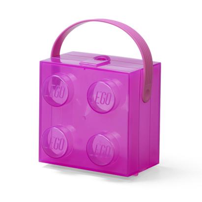 LEGO Cutie LEGO 2x2 - violet transparent Quality Brand