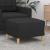 Taburet, negru, 60x50x41 cm, material textil GartenMobel Dekor
