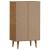 Pantofar "MOLDE", maro, 59,5x35x103 cm, lemn masiv de pin GartenMobel Dekor
