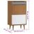 Pantofar "MOLDE", maro, 59,5x35x103 cm, lemn masiv de pin GartenMobel Dekor