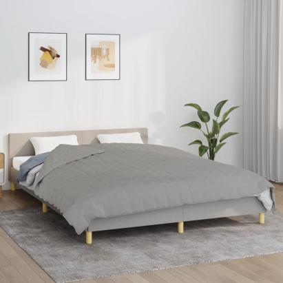 Pătură cu greutăți, gri, 200x200 cm, 13 kg, material textil GartenMobel Dekor